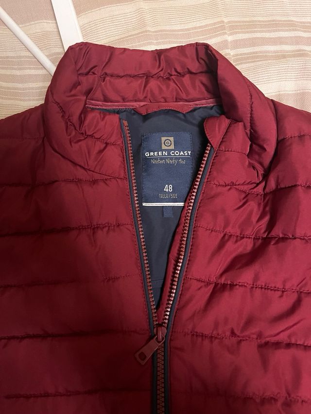 Chaleco acolchado hombre rojo