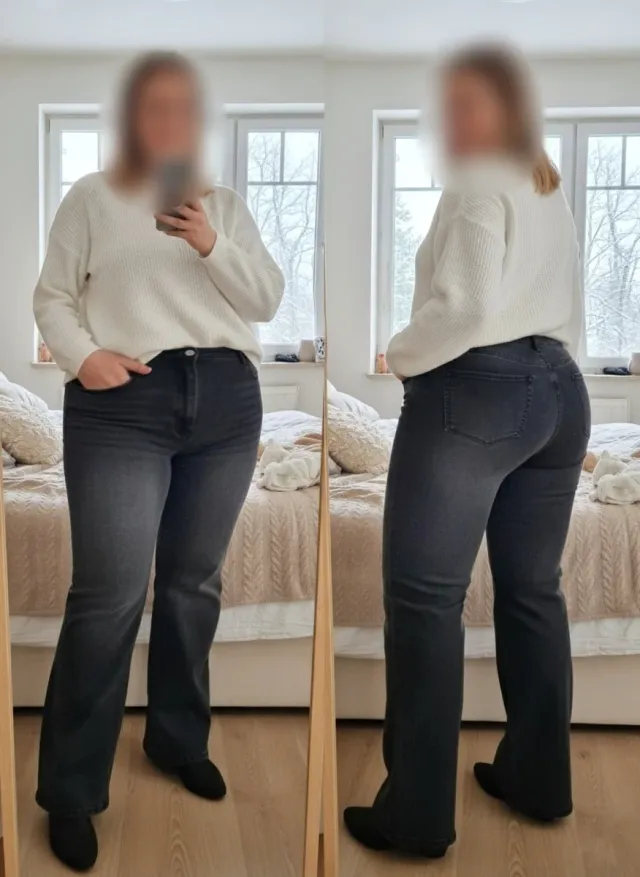 Vaqueros Mujer Talla Grande 52-54 Negro Nuevo 4XL