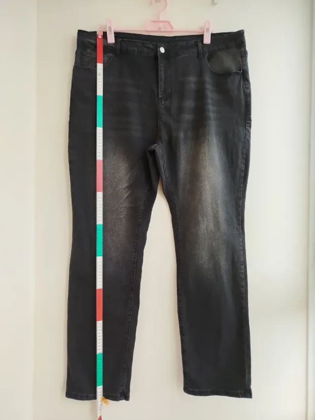 Vaqueros Mujer Talla Grande 52-54 Negro Nuevo 4XL