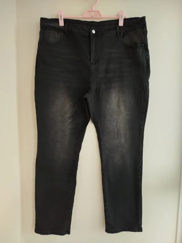 Vaqueros Mujer Talla Grande 52-54 Negro Nuevo 4XL
