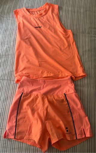 conjunto padel naranja Nordicdots