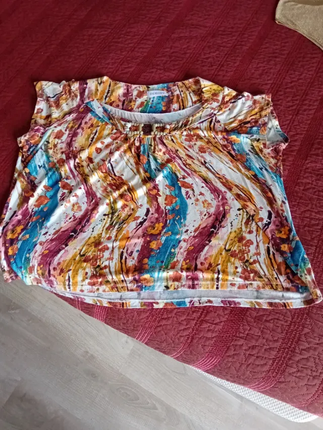 Camiseta Desigual Estampado Abstracto