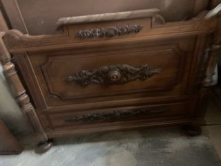 Cama antigua madera 120cm