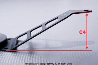 Tirante soporte escape Z1000 / R / SX 2010 - 2021