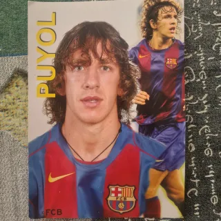 Postal Carles Puyol FC Barcelona