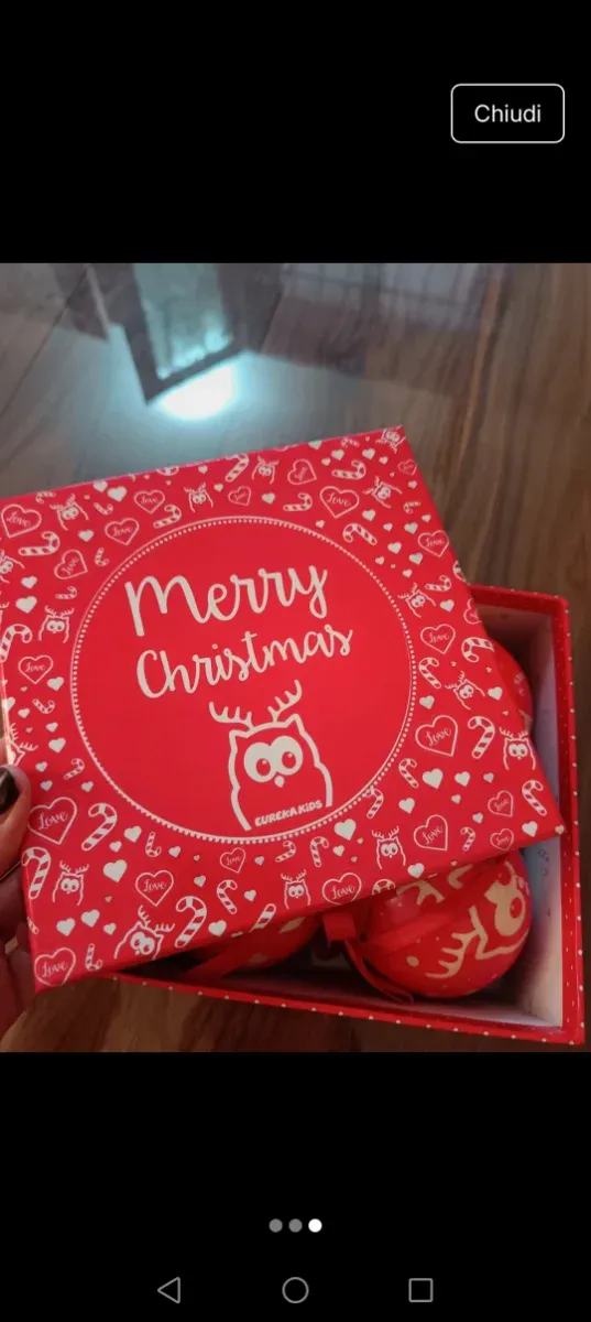 30 palline rosse per albero di Natale