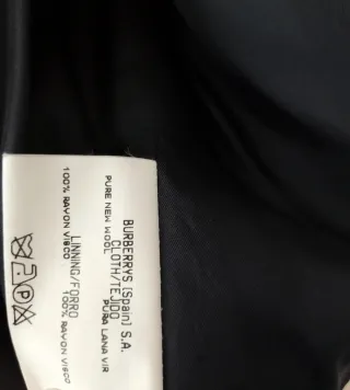 Chaqueta Burberrys Mujer Roja y Negra