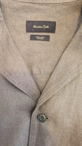 Chaqueta-camisa Massimo Dutti Lino Verano L