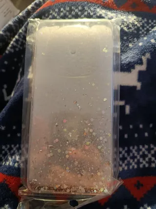 Funda móvil con purpurina