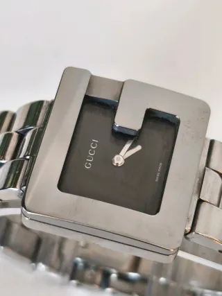 Orologio Gucci Donna Quadrato Nero Argento