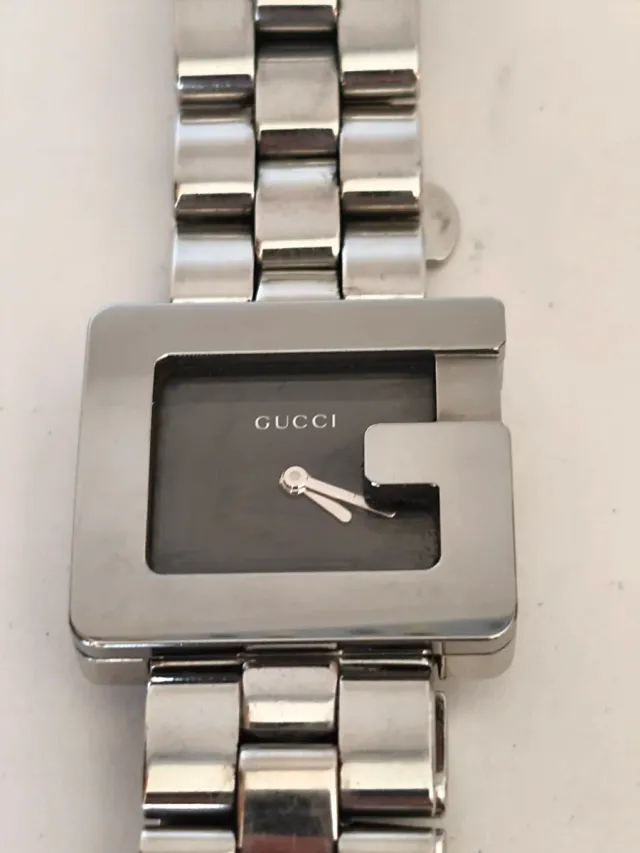 Orologio Gucci Donna Quadrato Nero Argento