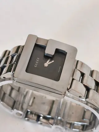 Orologio Gucci Donna Quadrato Nero Argento