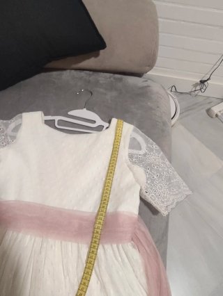 OFERTA Traje de Comunión Niña Talla 36 Blanco/Rosa