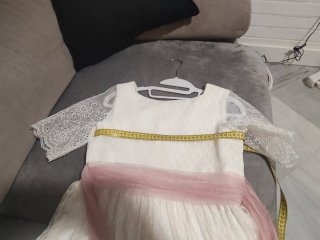 OFERTA Traje de Comunión Niña Talla 36 Blanco/Rosa