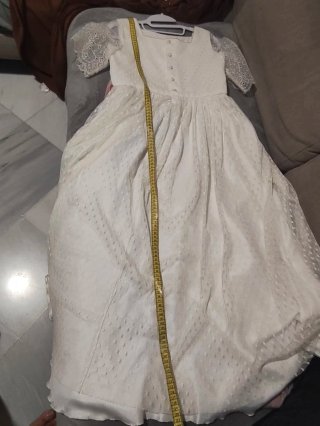 OFERTA Traje de Comunión Niña Talla 36 Blanco/Rosa