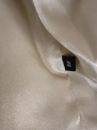 Abrigo corto de pelo mujer entallado M