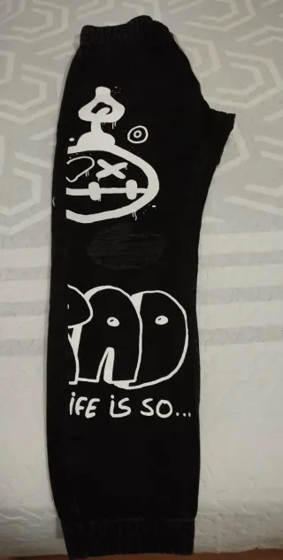 Tejanos negros con grafitis