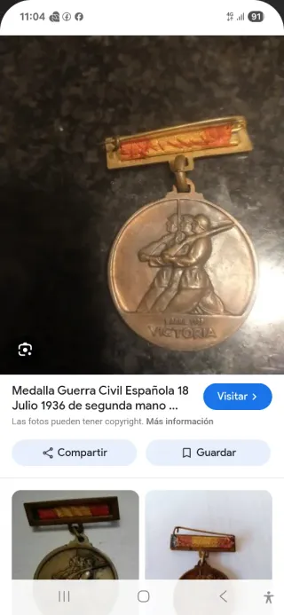Medalla Guerra Civil Española 1936