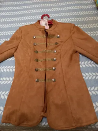 Chaqueta Torera Camel 95 % poliestireno 5 % Elasta