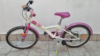 Bicicleta Btwin niña rosa 20 pulgadas