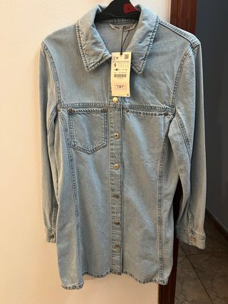 Vestido vaquero Zara Talla S
