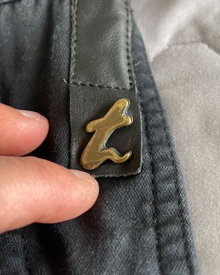 Pantaloni Neri con Dettagli Dorati Tg 44