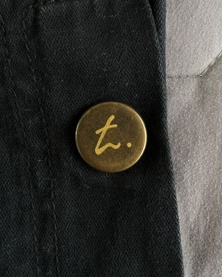 Pantaloni Neri con Dettagli Dorati Tg 44