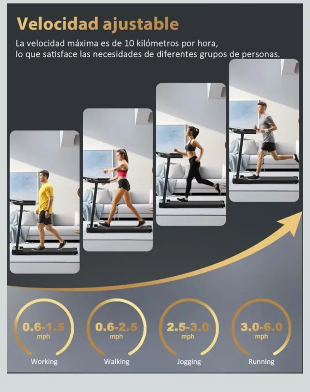 Cinta Correr Plegable Eléctrica Caminadora