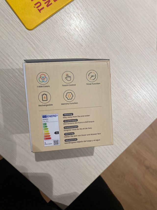 Luz Nocturna Bebé KOOFiT Portátil 7 Colores