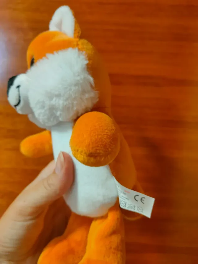 Peluche Zorro Naranja y Blanco