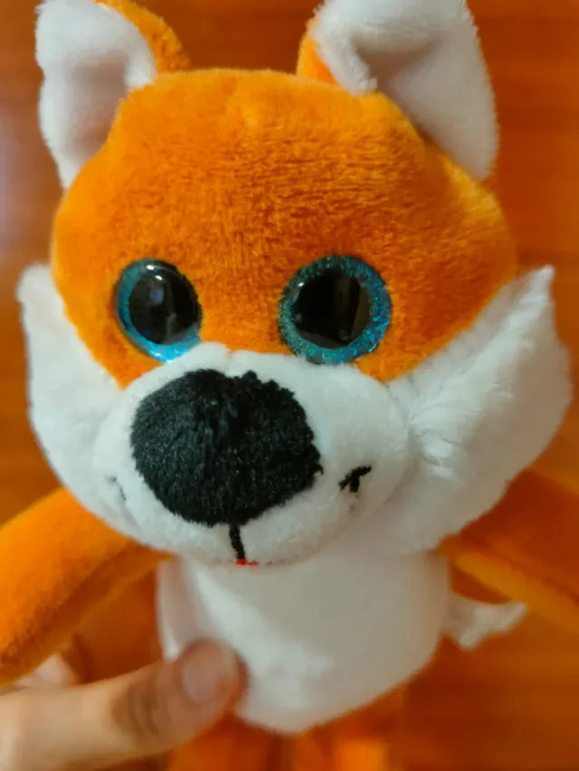 Peluche Zorro Naranja y Blanco