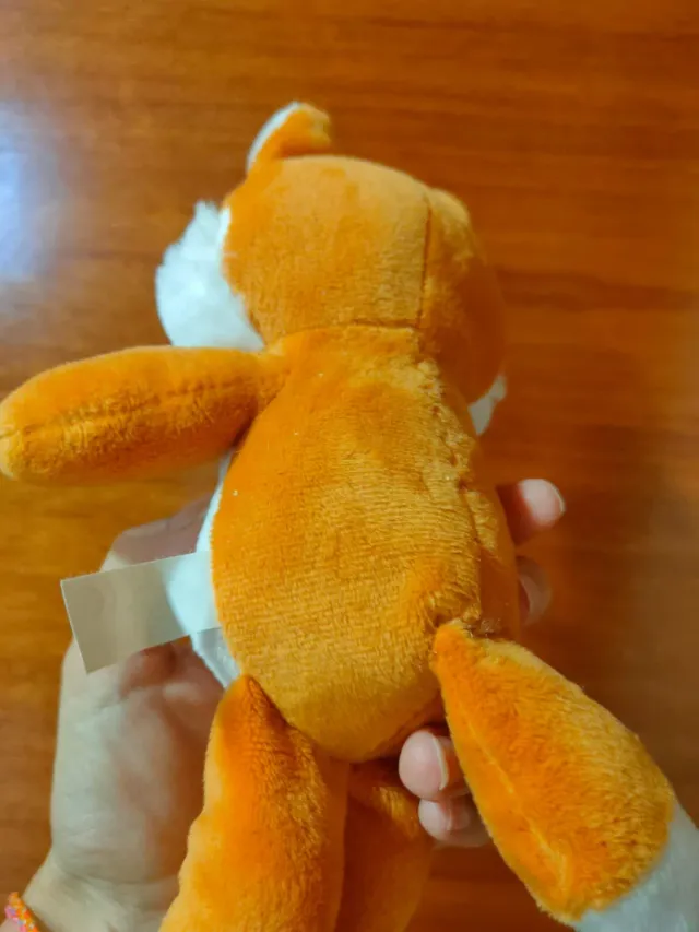 Peluche Zorro Naranja y Blanco