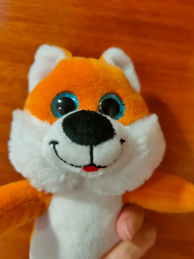 Peluche Zorro Naranja y Blanco