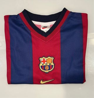 Camiseta F.C. Barcelona 1998 Talla XL Niño