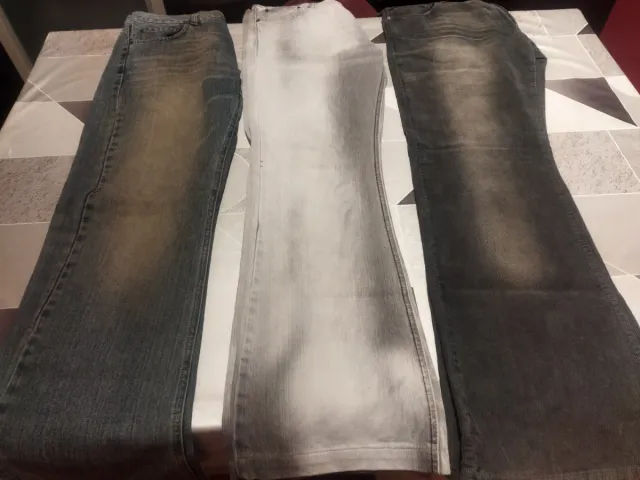 Pantalones hombre 44 - Beige, Negro, Azul