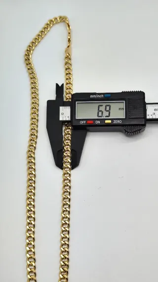 Cadena de oro 18 quilates 65 cm de largo