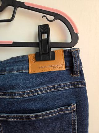 Jeans donna vita alta con bottoni