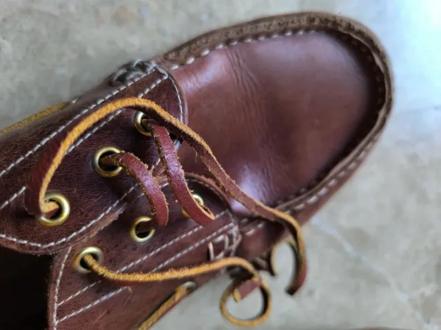 Zapatos náuticos de piel marrón talla 40