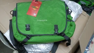 Borsa scuola Invicta verde nero
