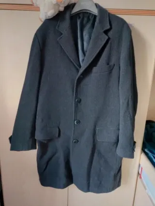 Cappotto Exigo Grigio Lana Lungo