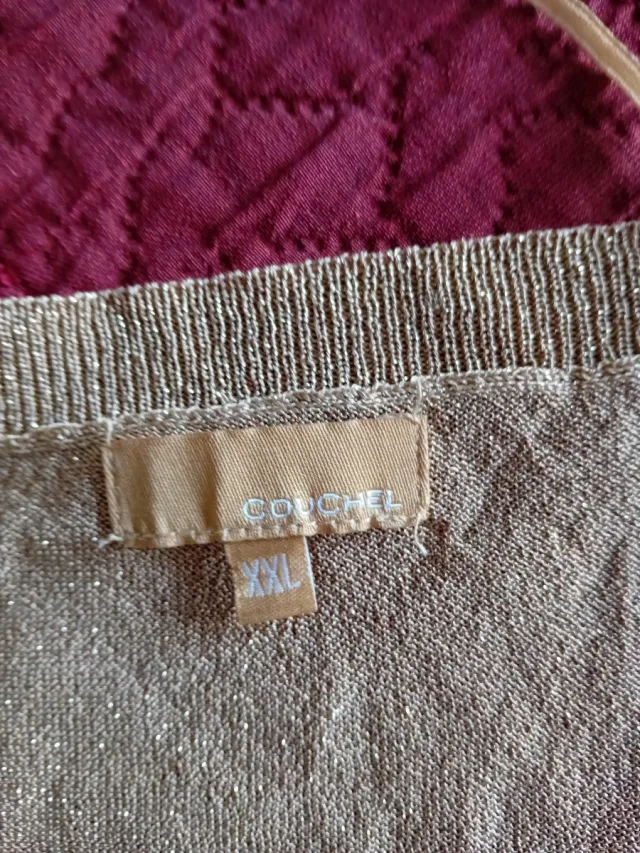 Top fiesta dorado brillante sin mangas