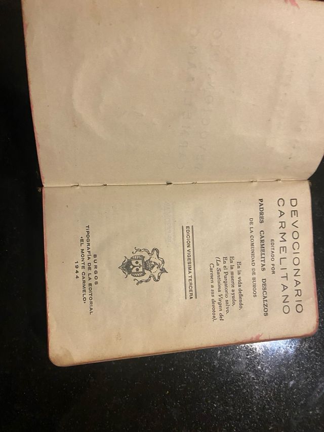 Devocionario Carmelitano, 1944