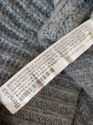 Jersey Bershka gris talla XS