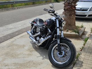 Harley Davidson Moto Dyna Low Rider Negra 2007
