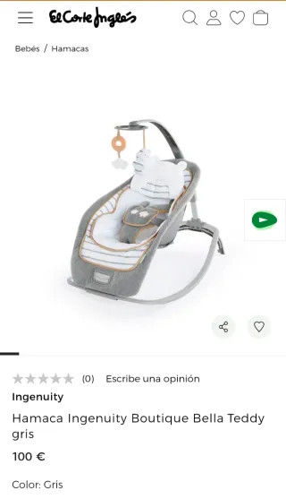 Hamaca bebé Ingenuity Bella Teddy