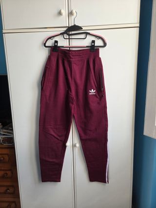 Pantalone tuta Adidas bordeaux