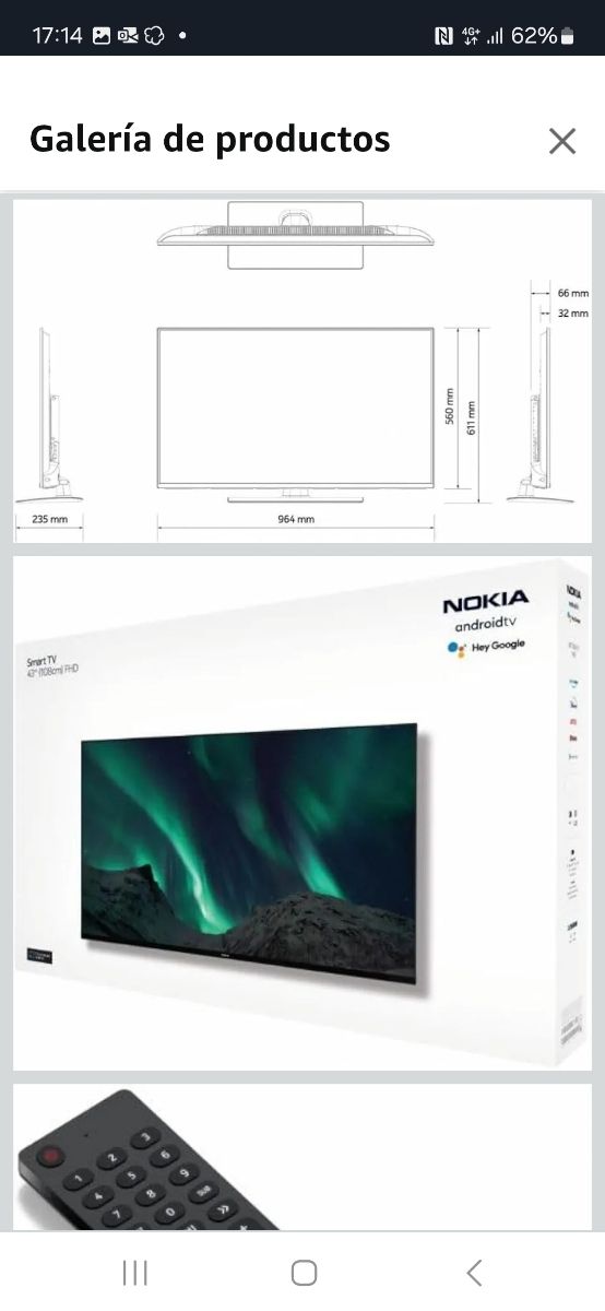 Smart TV Nokia 43 Negra
