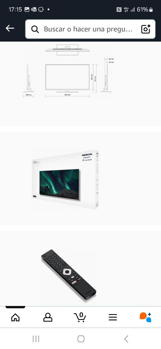 Smart TV Nokia 43 Negra