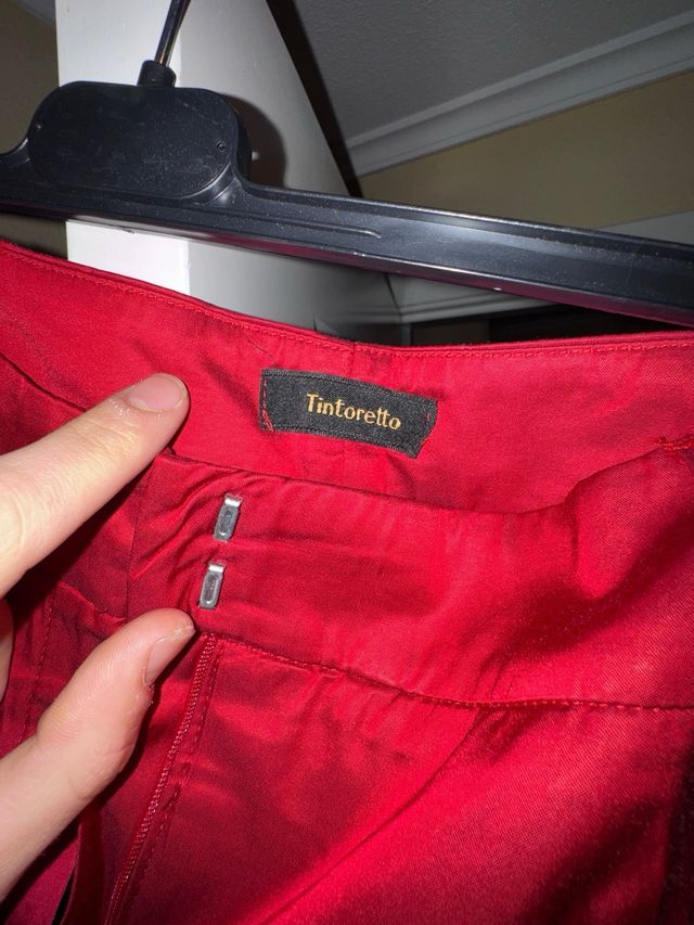 Pantalones Tintoretto Rojo Talla 42