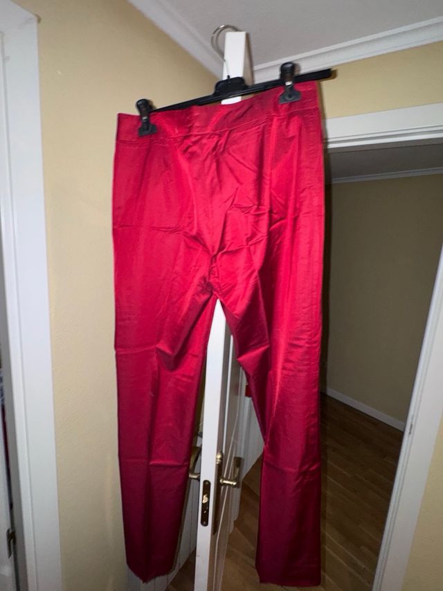 Pantalones Tintoretto Rojo Talla 42